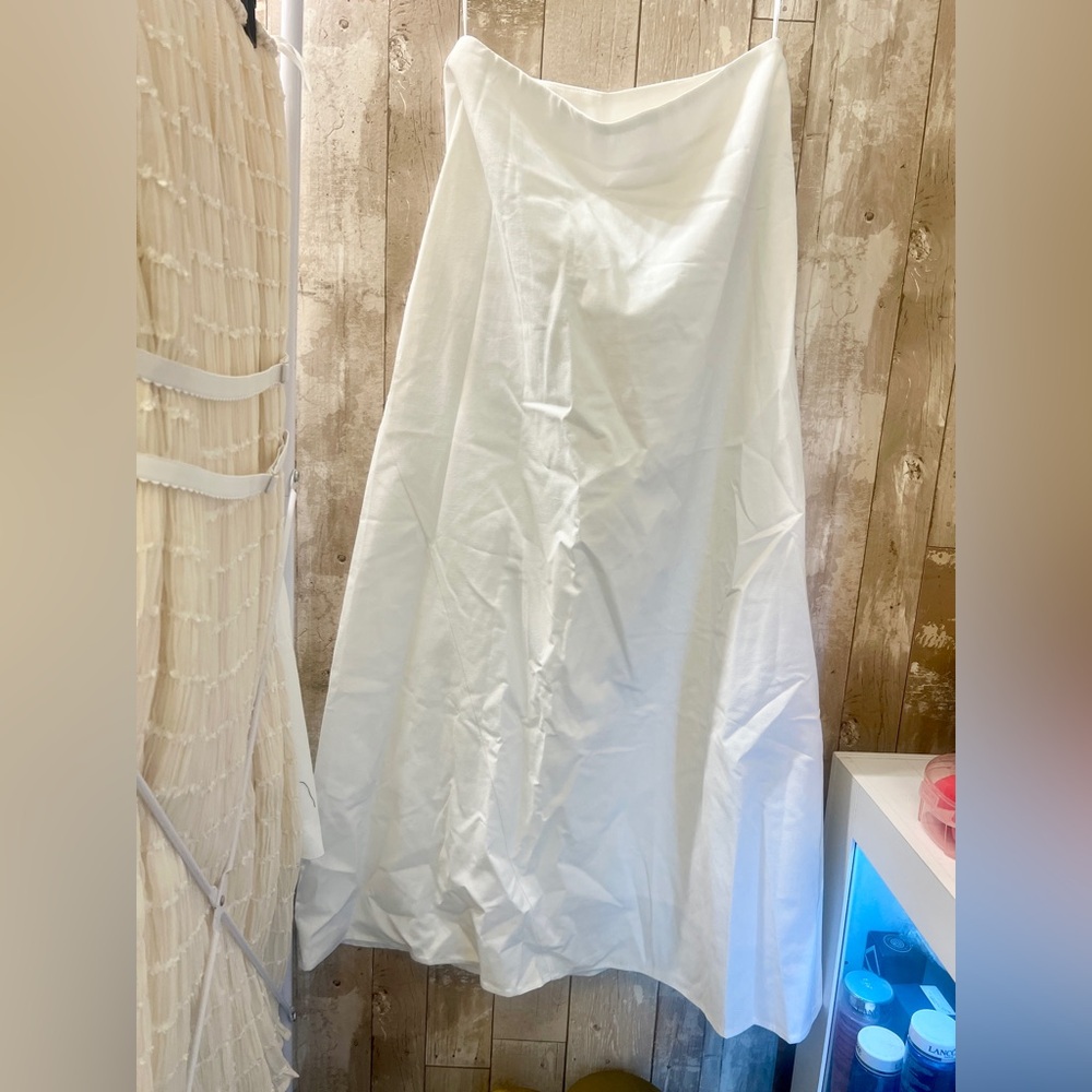 Commense Cotton & Linen Solid Maxi Skirt - Picture 8 of 13